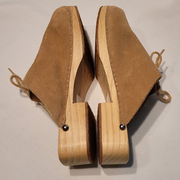 Landhaus C&A Naturally Tan Suede Clog Edelweiss Size US 8.5, EU 39 - Picture 6 of 9
